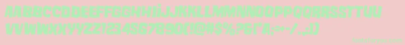 mistertwistedrotate2 Font – Green Fonts on Pink Background