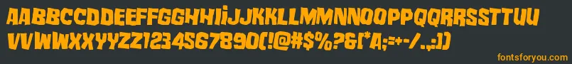 Шрифт mistertwistedrotate2 – оранжевые шрифты на чёрном фоне