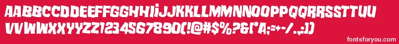 mistertwistedrotate2 Font – White Fonts on Red Background