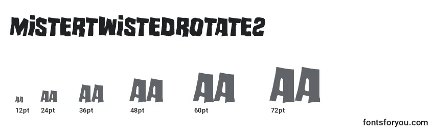 Mistertwistedrotate2 Font Sizes
