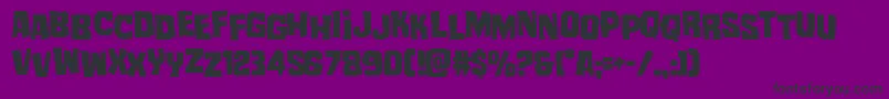 Police mistertwistedstag – polices noires sur fond violet