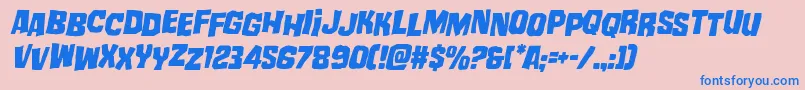 mistertwistedstagital Font – Blue Fonts on Pink Background