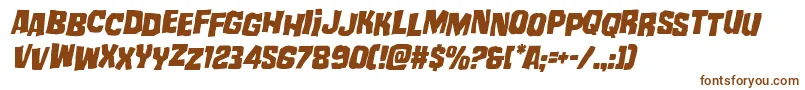 mistertwistedstagital Font – Brown Fonts on White Background