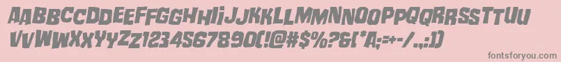 mistertwistedstagital Font – Gray Fonts on Pink Background