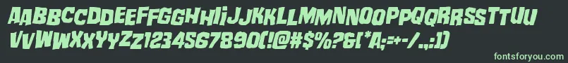 mistertwistedstagital Font – Green Fonts on Black Background