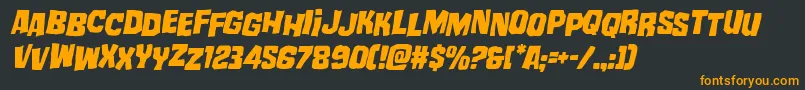 mistertwistedstagital Font – Orange Fonts on Black Background