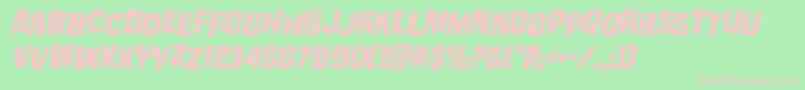 mistertwistedstagital Font – Pink Fonts on Green Background