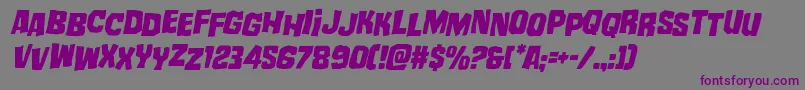 mistertwistedstagital Font – Purple Fonts on Gray Background