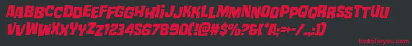mistertwistedstagital Font – Red Fonts on Black Background