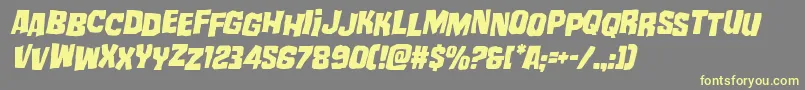 mistertwistedstagital Font – Yellow Fonts on Gray Background