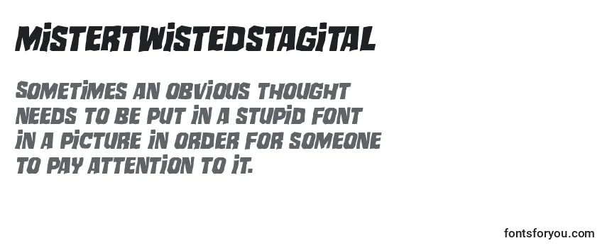 Review of the Mistertwistedstagital Font
