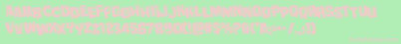 mistertwistedstagrotate Font – Pink Fonts on Green Background