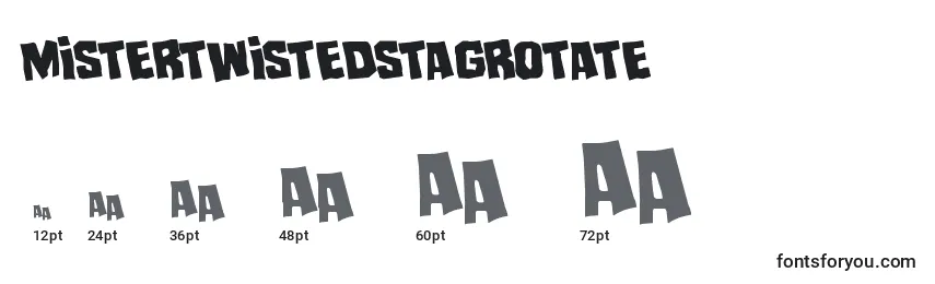 Размеры шрифта Mistertwistedstagrotate