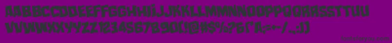 Шрифт mistertwistedwarp – чёрные шрифты на фиолетовом фоне
