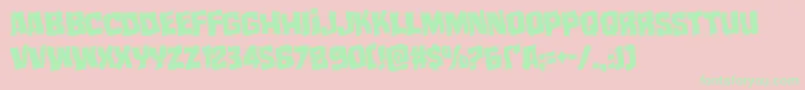 mistertwistedwarp Font – Green Fonts on Pink Background