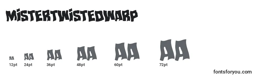 Mistertwistedwarp Font Sizes