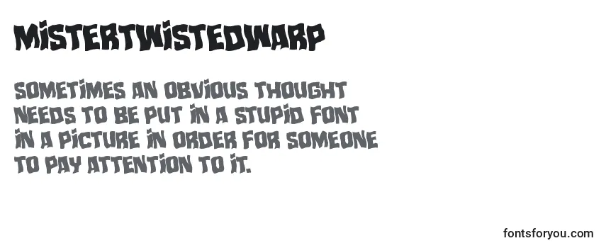 Review of the Mistertwistedwarp Font