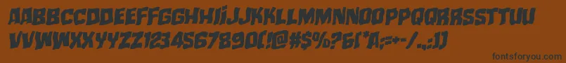 mistertwistedwarpital Font – Black Fonts on Brown Background
