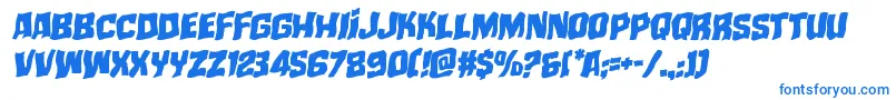 mistertwistedwarpital Font – Blue Fonts on White Background