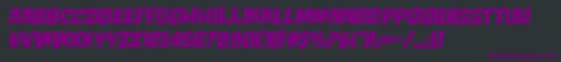 mistertwistedwarpital Font – Purple Fonts on Black Background
