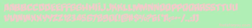 mistertwistedwarprotal Font – Pink Fonts on Green Background