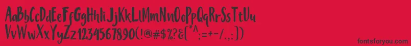 Police MisteryFont – polices noires sur fond rouge