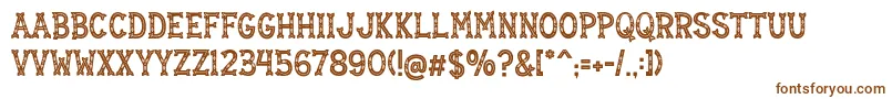 Mistletoe Regular Font – Brown Fonts on White Background