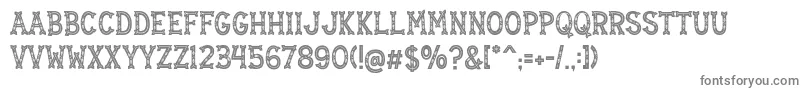 Mistletoe Regular Font – Gray Fonts on White Background