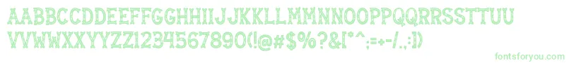 Mistletoe Regular Font – Green Fonts on White Background