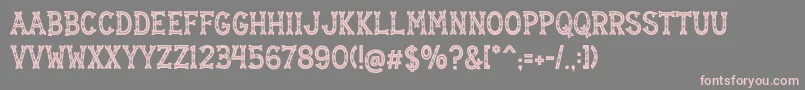Mistletoe Regular Font – Pink Fonts on Gray Background