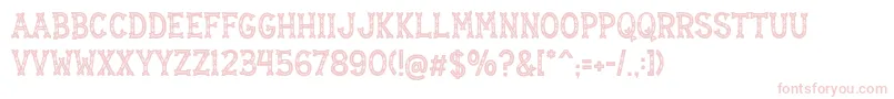 Mistletoe Regular Font – Pink Fonts on White Background