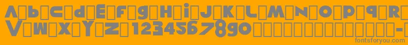 Misunderstanding Font – Gray Fonts on Orange Background