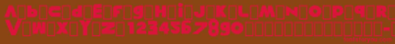 Misunderstanding Font – Red Fonts on Brown Background