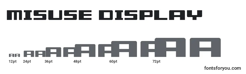 Misuse Display Font Sizes