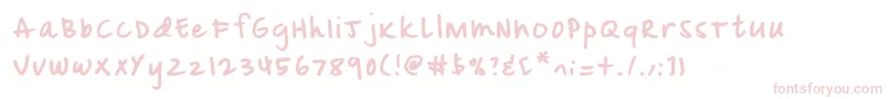 Mix Doodle Font – Pink Fonts on White Background