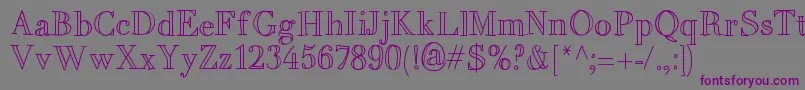 MixBrescia Font – Purple Fonts on Gray Background