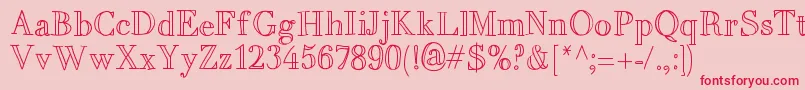 MixBrescia Font – Red Fonts on Pink Background