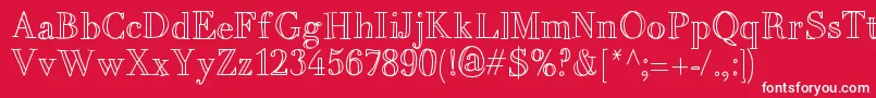 MixBrescia Font – White Fonts on Red Background