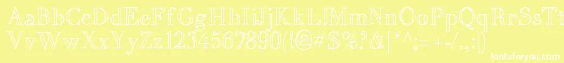 MixBrescia Font – White Fonts on Yellow Background