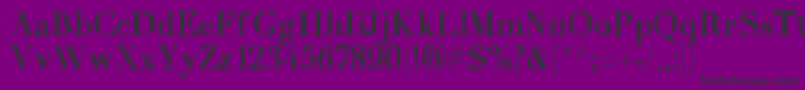 MixCarpathia Font – Black Fonts on Purple Background