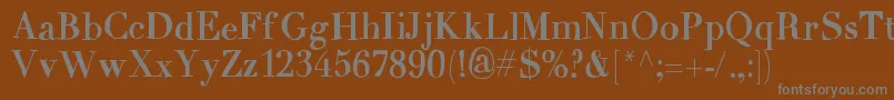 MixCarpathia Font – Gray Fonts on Brown Background