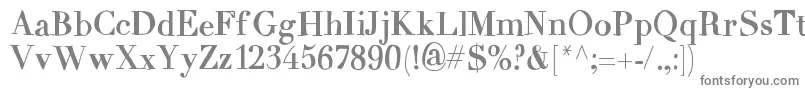 MixCarpathia-fontti – harmaat kirjasimet valkoisella taustalla