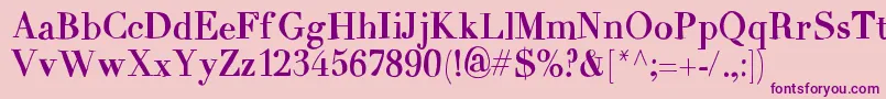 MixCarpathia-Schriftart – Violette Schriften auf rosa Hintergrund