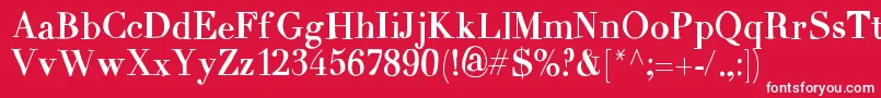 MixCarpathia Font – White Fonts on Red Background