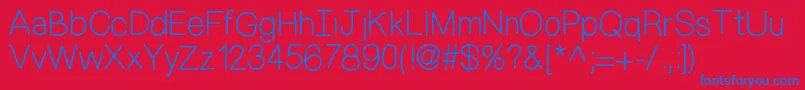 Шрифт MixDemiSans – синие шрифты на красном фоне