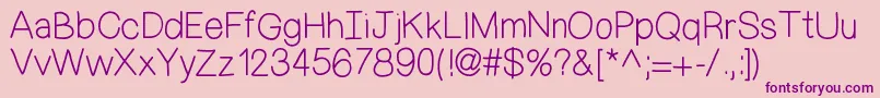 More about MixDemiSans Font MixDemiSans Font – Purple Fonts on Pink Background
