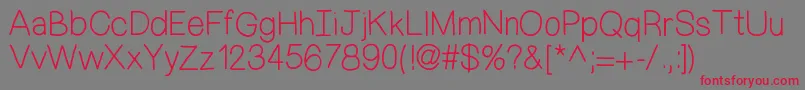MixDemiSans Font – Red Fonts on Gray Background