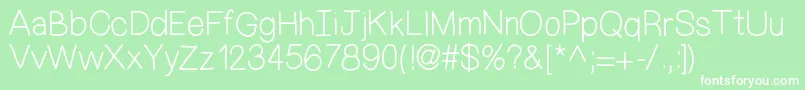 MixDemiSans Font – White Fonts on Green Background