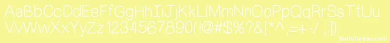 MixDemiSans Font – White Fonts on Yellow Background