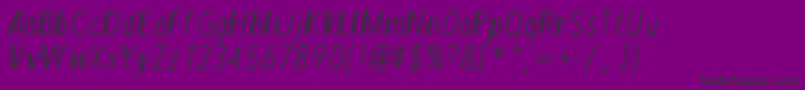 MixDuple Font – Black Fonts on Purple Background